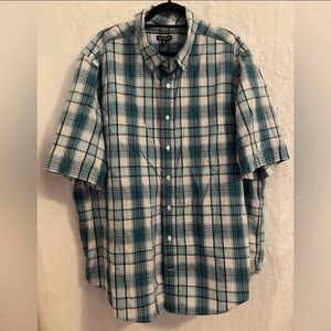 George Short-Sleeve Plaid Button-Down Shirt